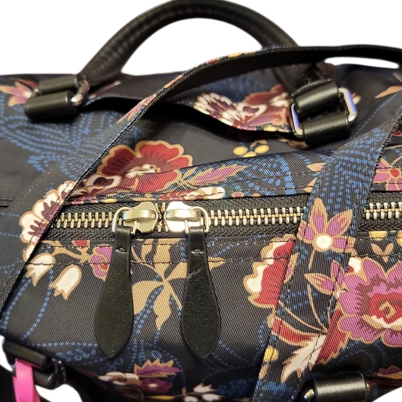 Vera Bradley Black Floral Crossbody Canvas Bag - Picture 5 of 8